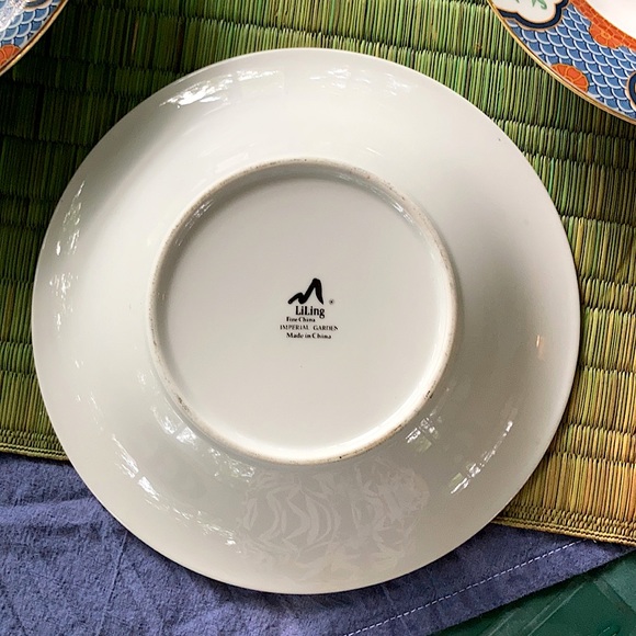 Liling Imperial Garden Rimmed Soup Salad Bowl Set - Picture 11 of 15